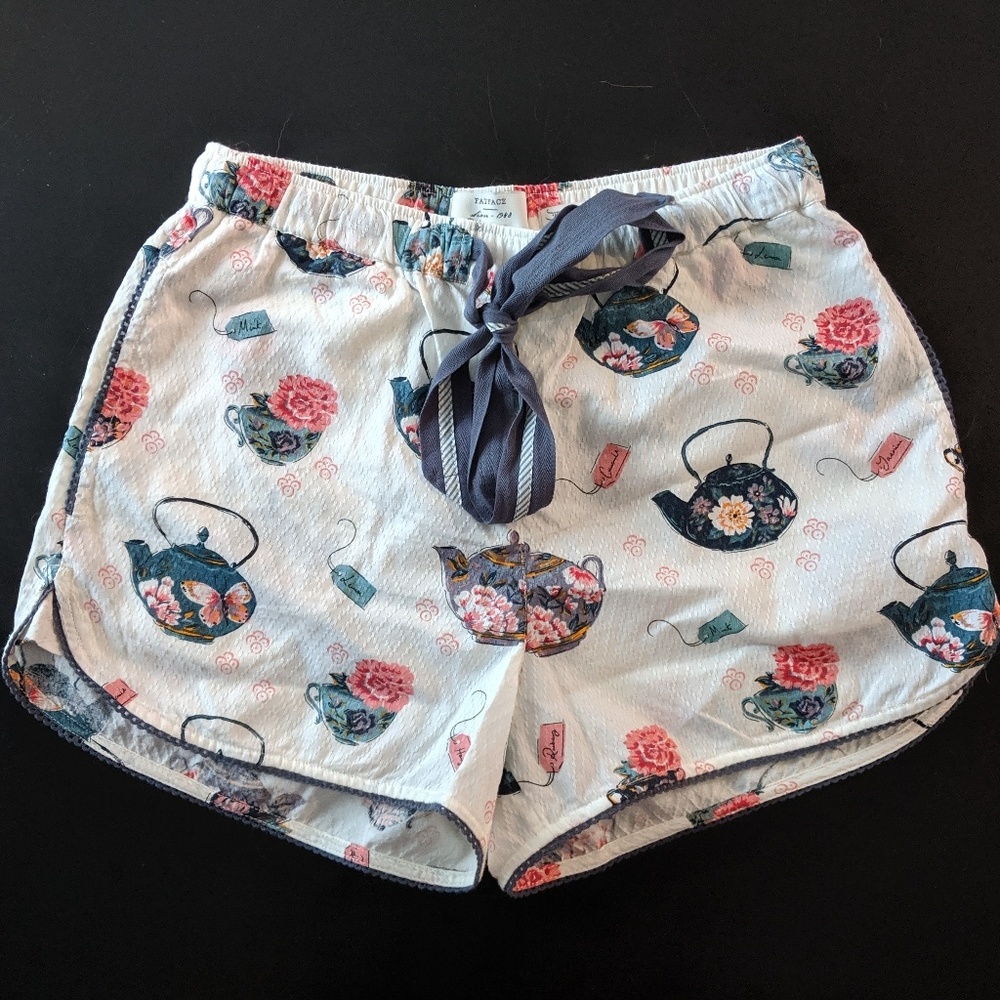 Fat Face pajama shorts, size 2, NWT